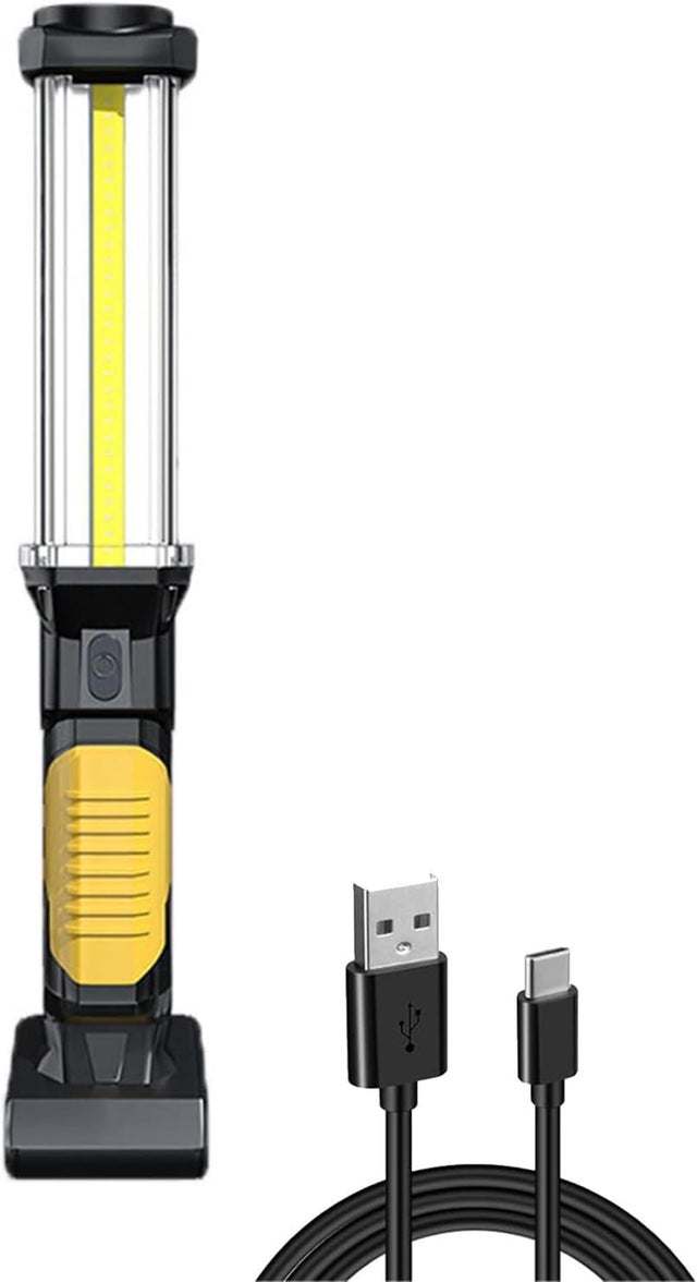 Lampe torche COB de 3 watts et lampe de travail d'inspection pliable a- AB Tools