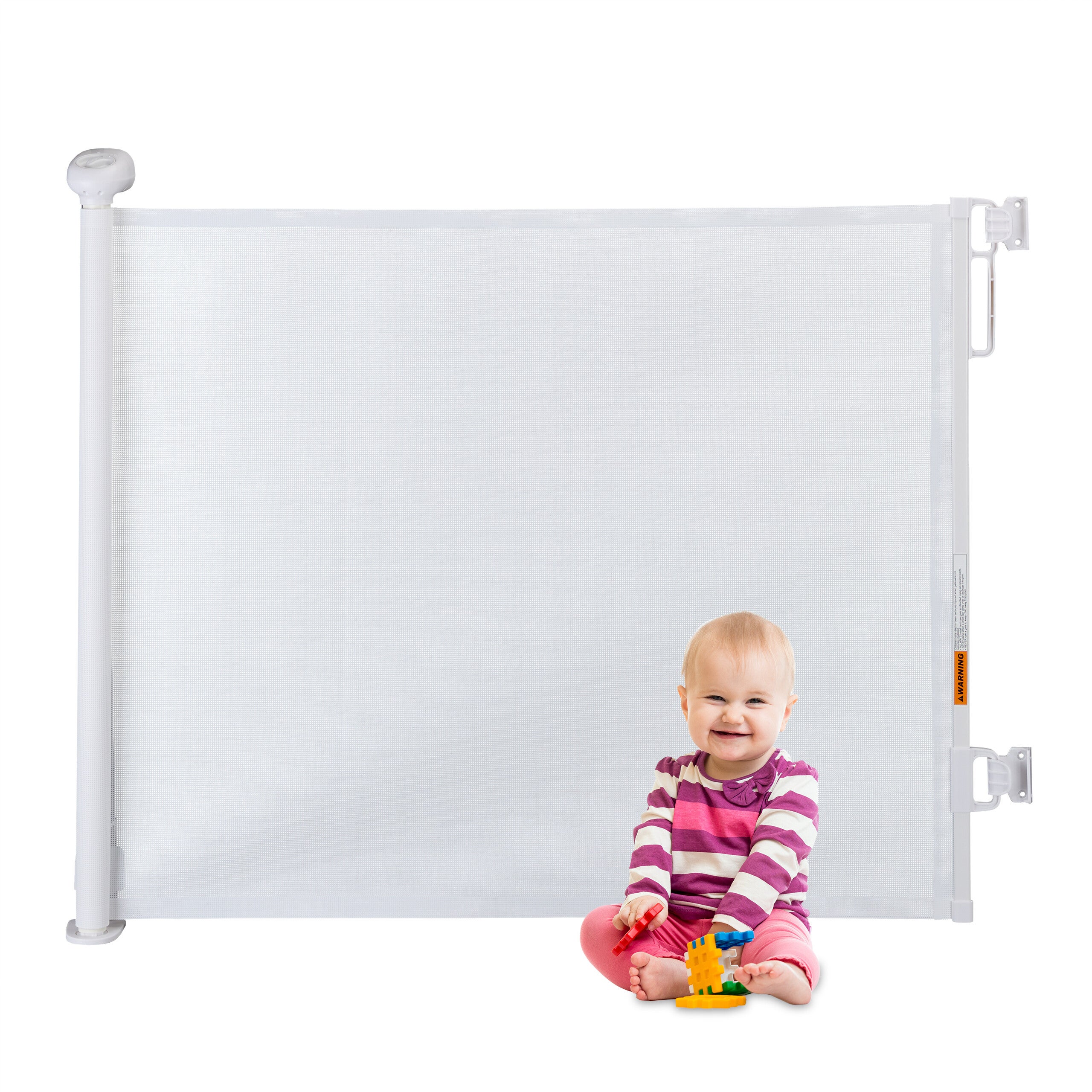 Barrière De Sécurité Extensible Relaxdays 70-140 Cm – Montage Perceuse – Protection Enfants & Chiens – Blanche