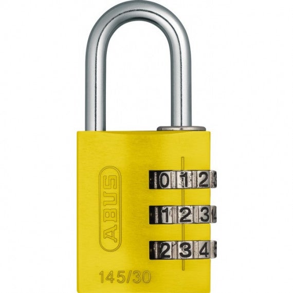 Cadenas à code ABUS 145/30 Couleur - Jaune | Bricoman