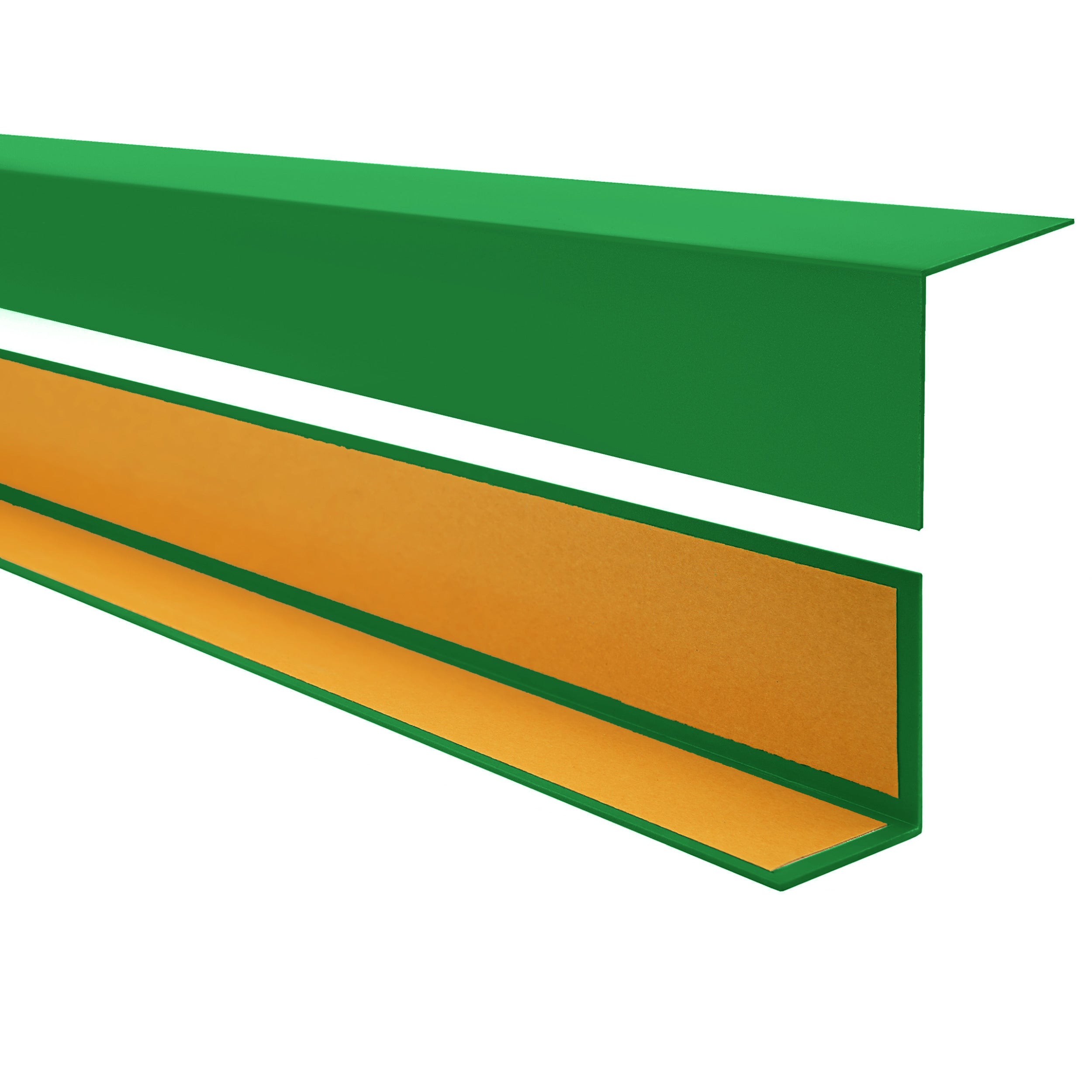 Kątownik twardy PCV 20x20mm - samoprzylepny ozdobny profil kątowy, narożnik - 150 cm, trawiasty