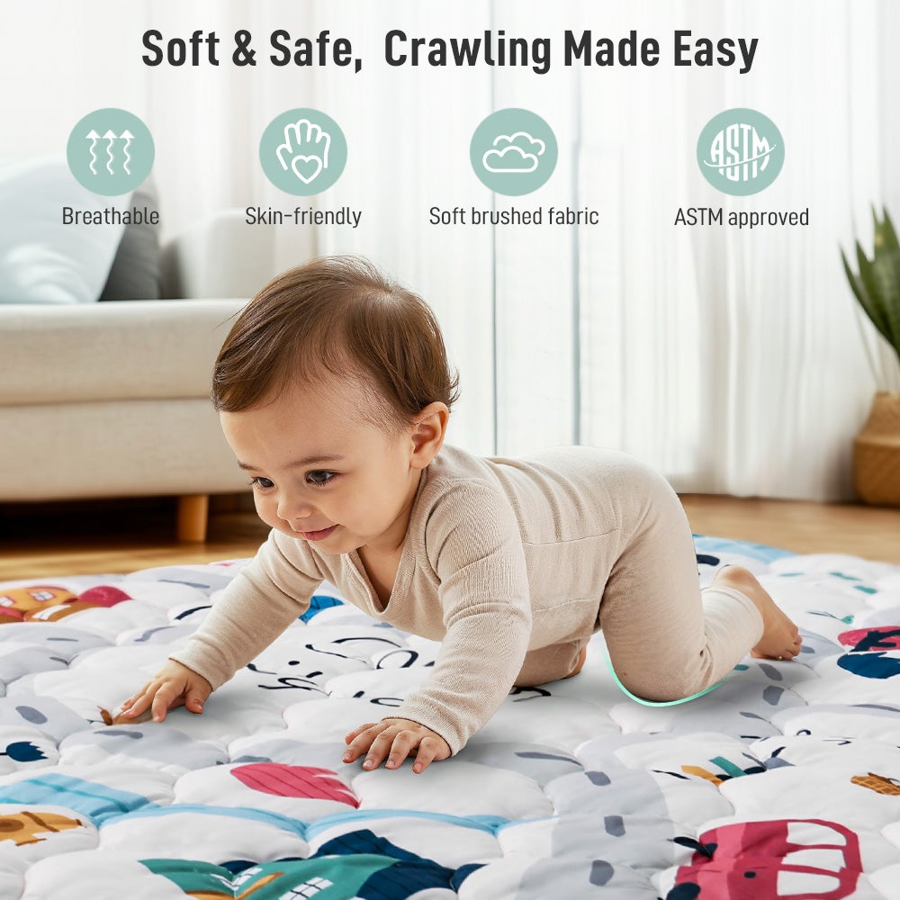 Capslpad Tappeto Per Bambini Per Sala Giochi Verde Tappeto Da Gioco Stradale Auto Tappetino Da Gioco 2 X 1,5 M Tappeto Educativo Per Apprendimento Lavabile Tappeto Per Bambini Camera Da Letto Per