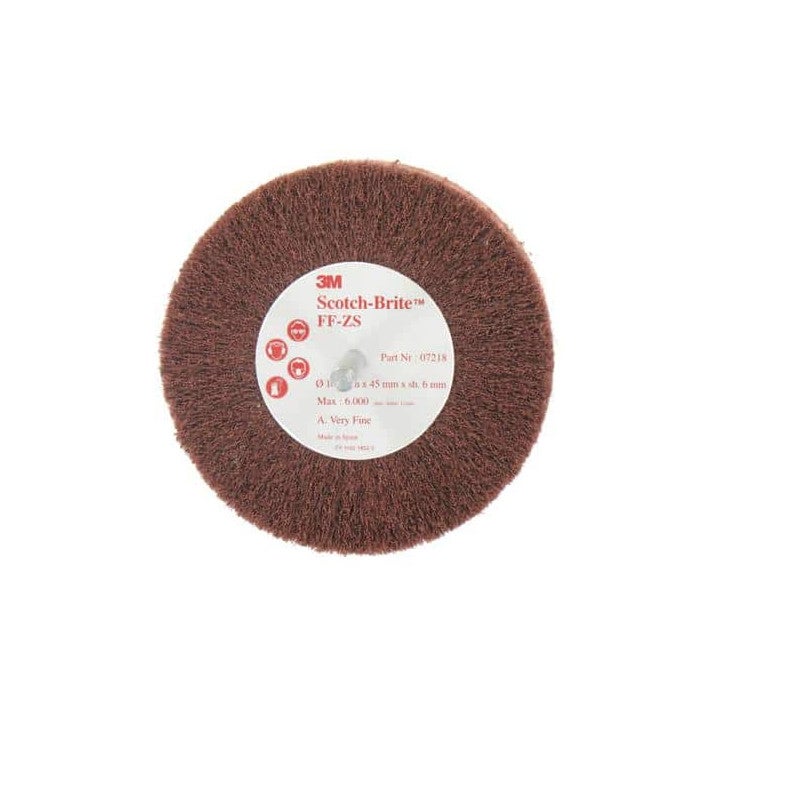 Spazzola Lamellare 3M Scotch-Brite FF-ZS AVFN - Per Lucidatura E Finitura Metalli, 100 X 45 X 6 Mm - 3