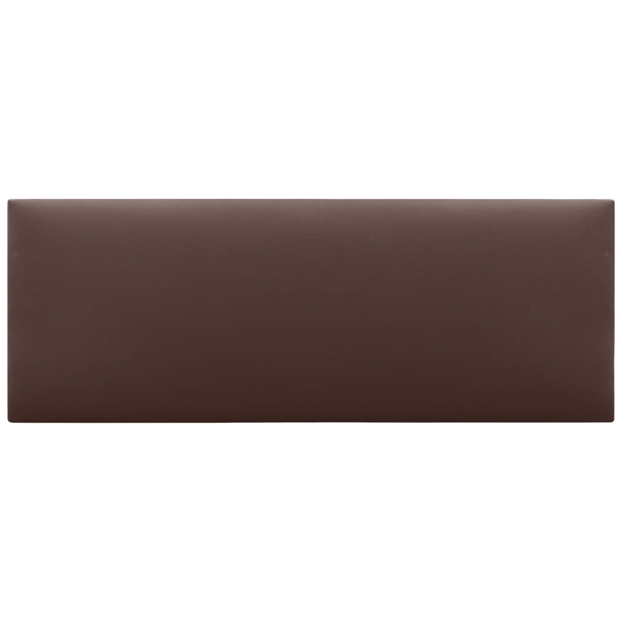 DHOME Cabecero de Polipiel Liso cabeceros Cabezal tapizado Cama (Polipiel Chocolate, 135cm (Camas 120/135/140)) - 3