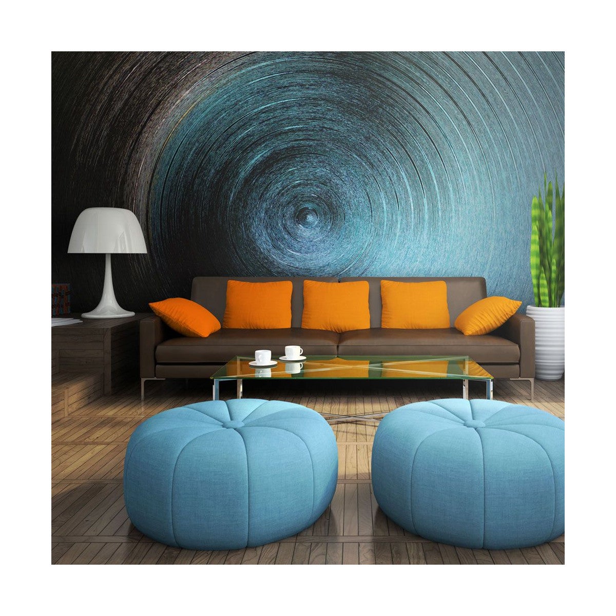 Papier Peint "Water Swirl" 193 x 250 cm | Leroy Merlin