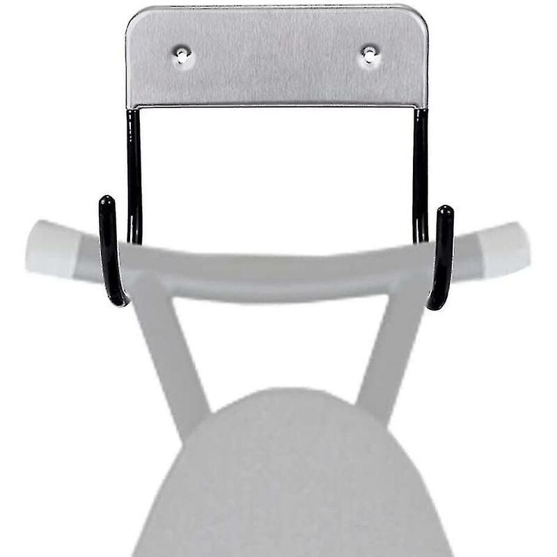 Soporte De Pared Para Tabla De Planchar - Acero Inoxidable, 2 Ganchos, Fácil Instalación