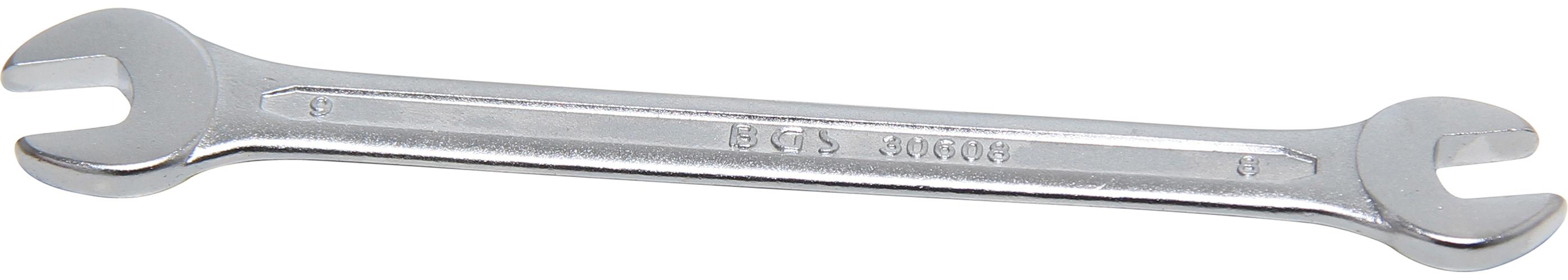 BGS Podwójny klucz płaski SW 8x9 mm - 30608