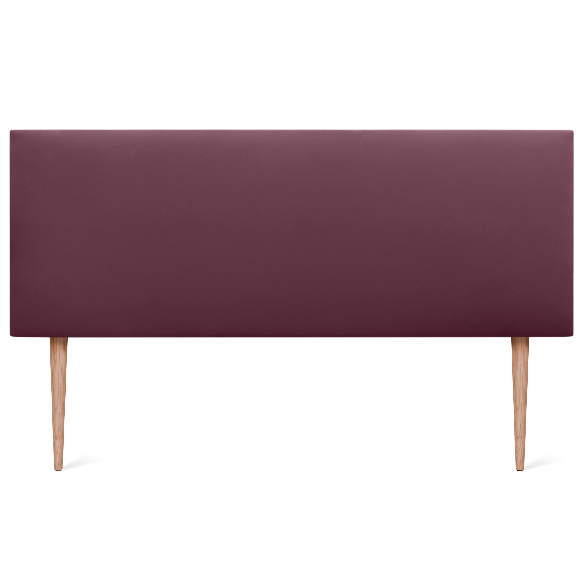 DHOME Cabecero de Polipiel Liso y con Patas cabeceros Cabezal tapizado Cama (Polipiel Vino Tinto, 135cm (Camas 120/135/140)) - 3