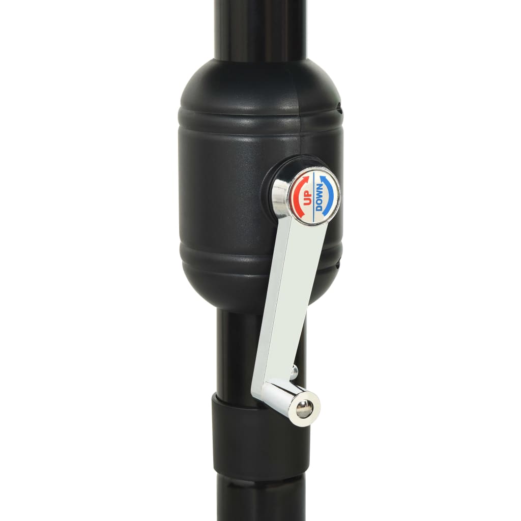 Parasol à 3 niveaux avec mât en aluminium Vert 3,5 m - 7