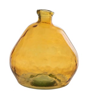 Vase Design en Verre Joni 70cm Marron Ambre