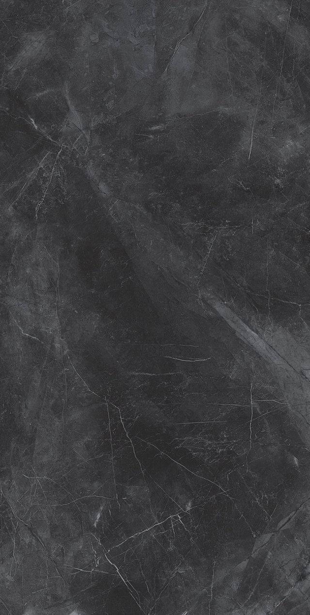 Carrelage sol / mur effet marbre gris PULPIS NERO l.60 x L.120 cm Brillant LIMCARO