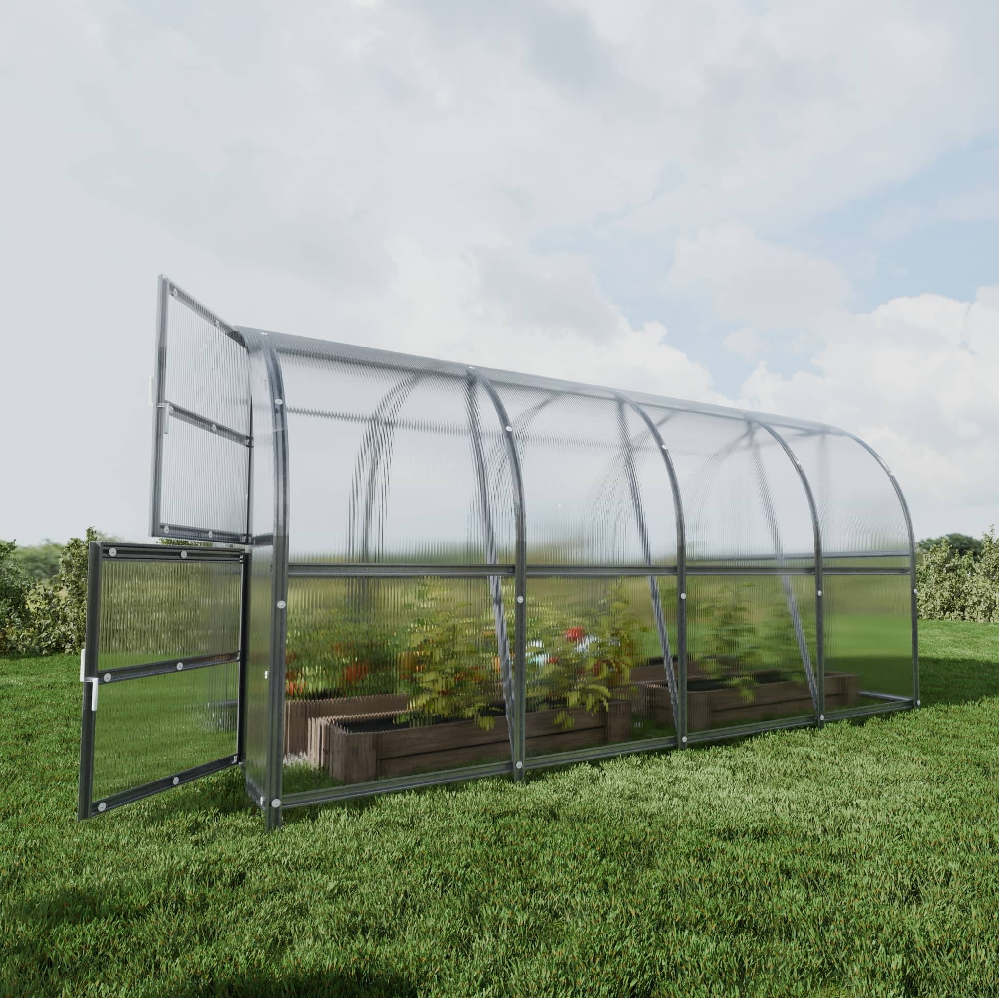 Serre de jardin KLASIKA BALTIC LT 3 x 4 m (12 m²), 4 mm avec revêtement en polycarbonate - 3