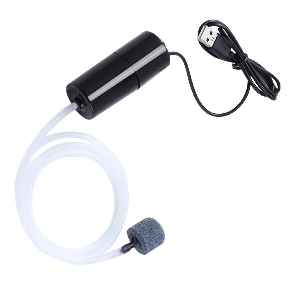 Akwarium Pompa powietrza USB Mini Pompa Tlenu Cicha Pompa Wyciszona Przenośna Pompa Zbiornik Ryb Energooszczędna do Akwarium zewnętrznego