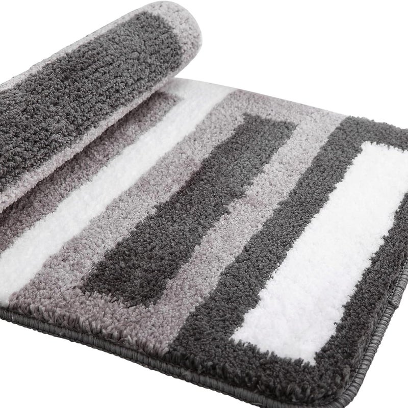Mata antypoślizgowa do łazienki, mata kuchenna, miękka mata łazienkowa, miękka mata prysznicowa z mikrofibry, nadaje się do prania w pralce - 60 x 90