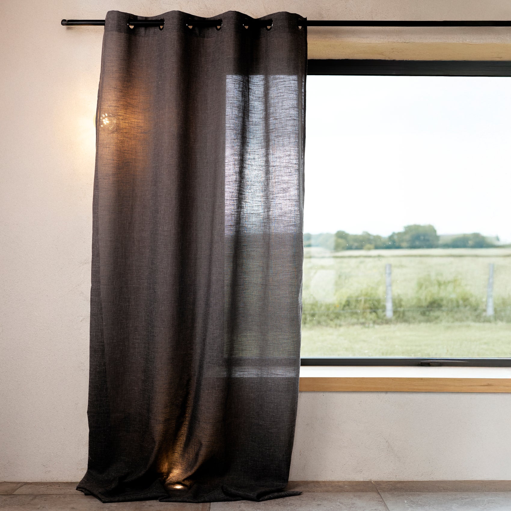 Home Maison  Cortina De Polilina Con Ojales Bronce , Leroy Merlin