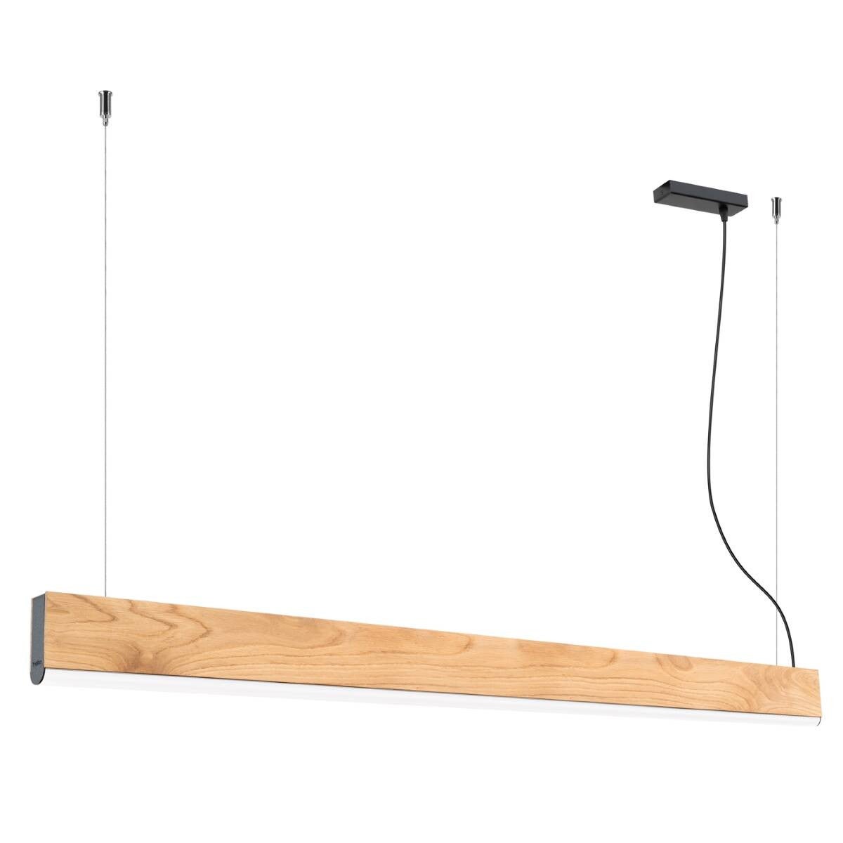 Lampa wisząca LYKKE LED 36W Ciepła biel 3576lm dąb wym:150x150x3,5cm Thoro Lighting