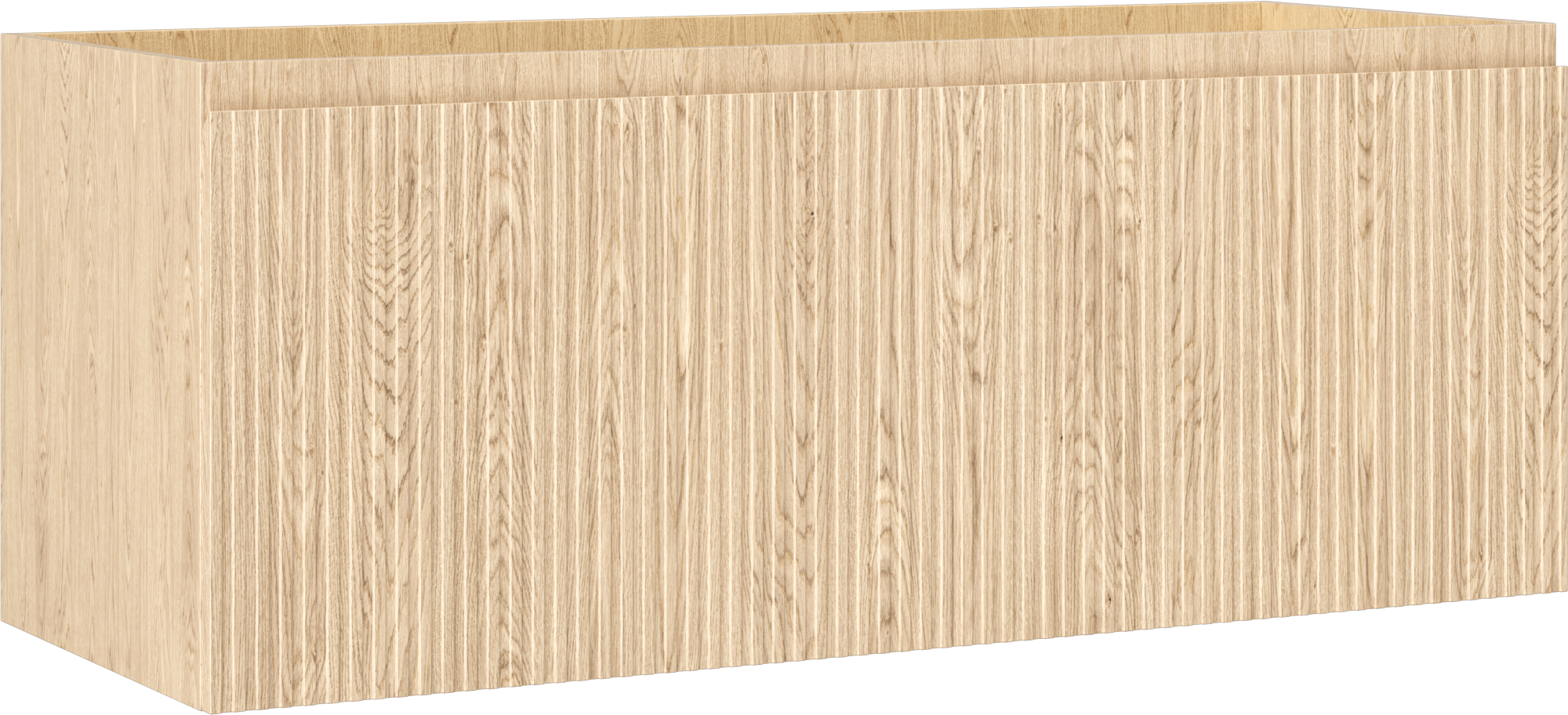 Mexen Rivel szafka łazienkowa podumywalkowa 120 cm, 1 szuflada, ryflowana , dąb - 91A20-12047-1-BF81