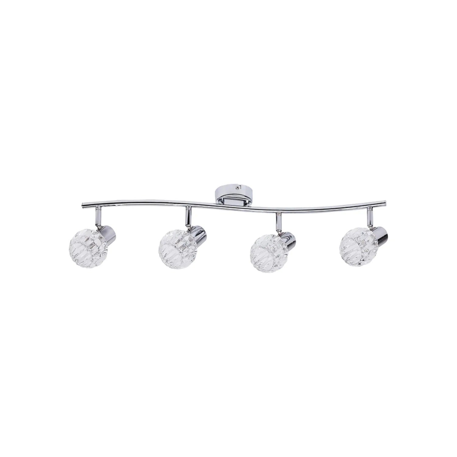Reflektor sufitowy Spot Lauren chromowany przezroczysty 4xE14x12W wym: 18 x 66 x 8 cm IP20 Rabalux
