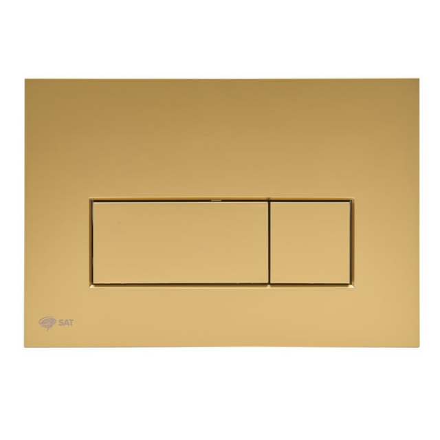 Placa de accionamiento con descarga dual, oro mate (SATATG-M)