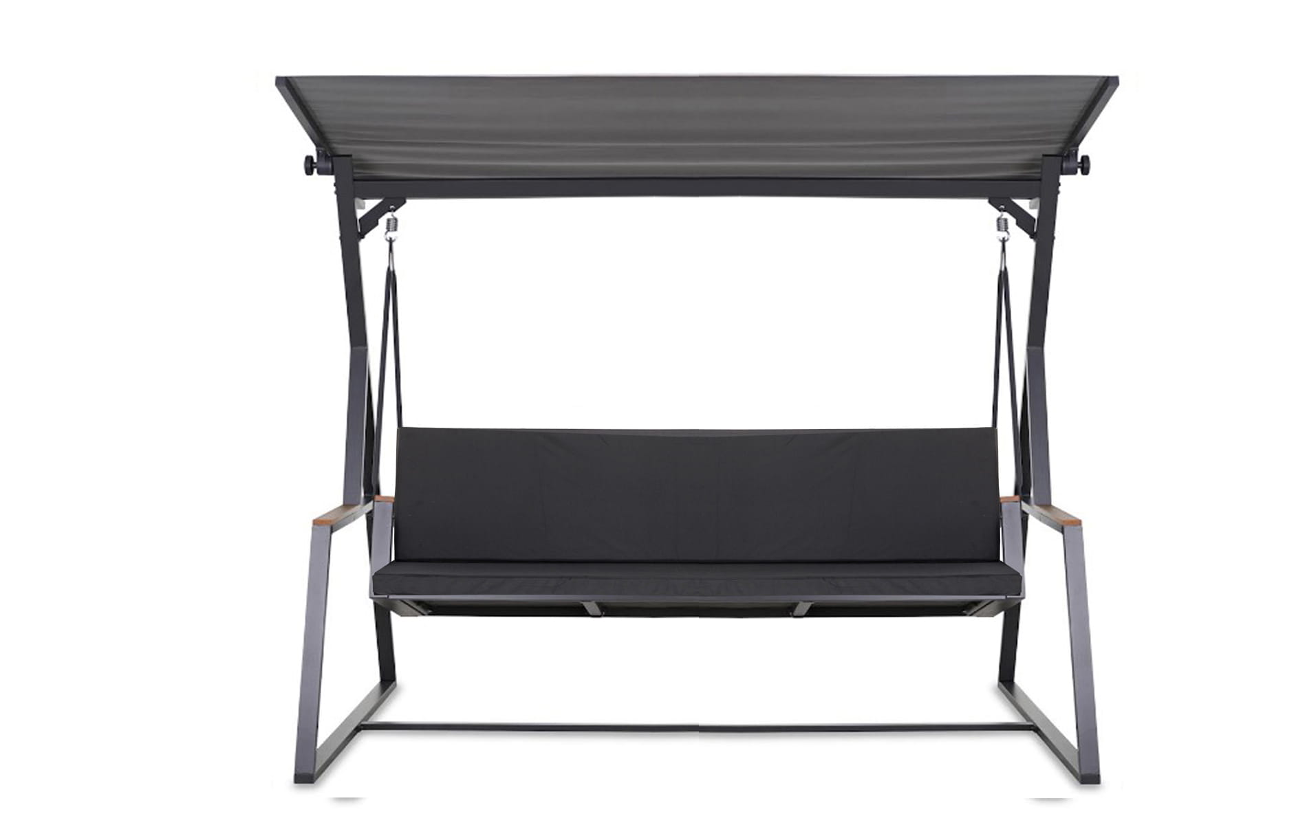 Poduszka ogrodowa na huśtawkę 160x50x50cm poduszka na meble ogrodowe czarna, poduszka na balkon taras, poducha ogrodowa na ławkę