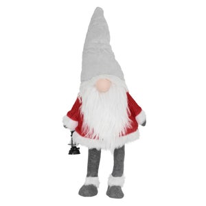 Père Noël Grimpeur Suspendu - Décoration De Noël Avec Guirlande LED - Poupée En Peluche Pour Fenêtre Ou Sapin - Cadeau Festif