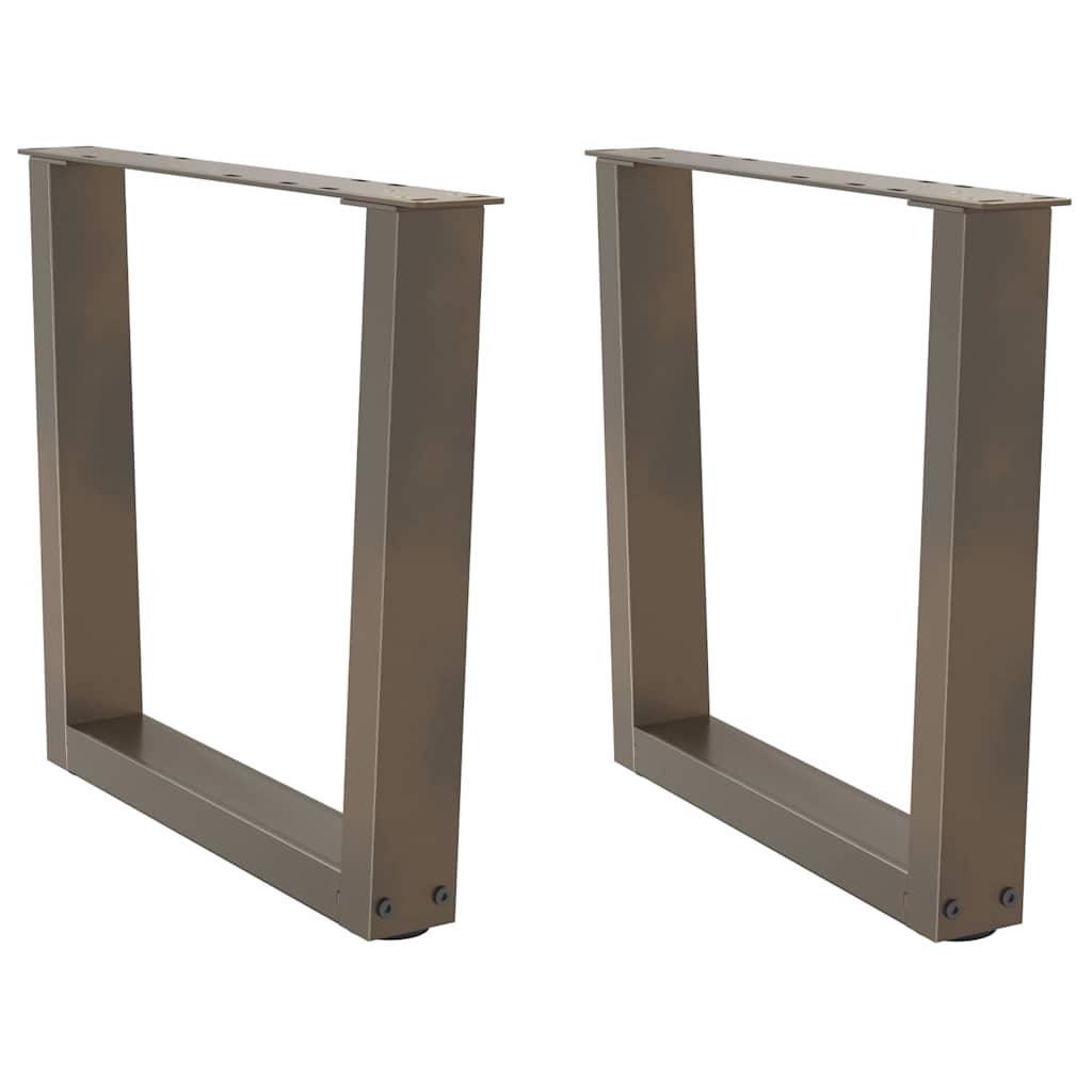 Nogi do stolika kawowego w kształcie litery V 2 szt. Naturalna stal 60x(42-43,3) cm Stal vidaXL
