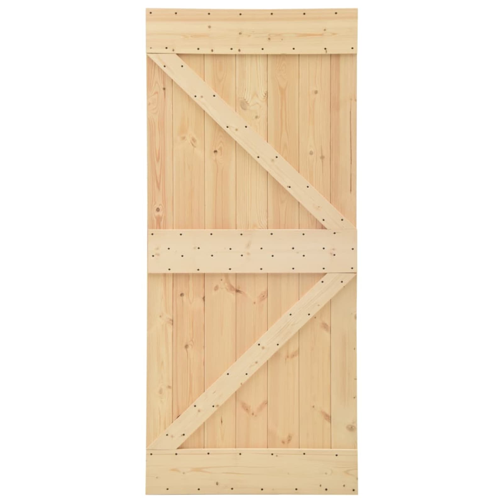 Porta NARVIK Naturale 80 x 210 cm Legno di pino solido vidaXL - 6