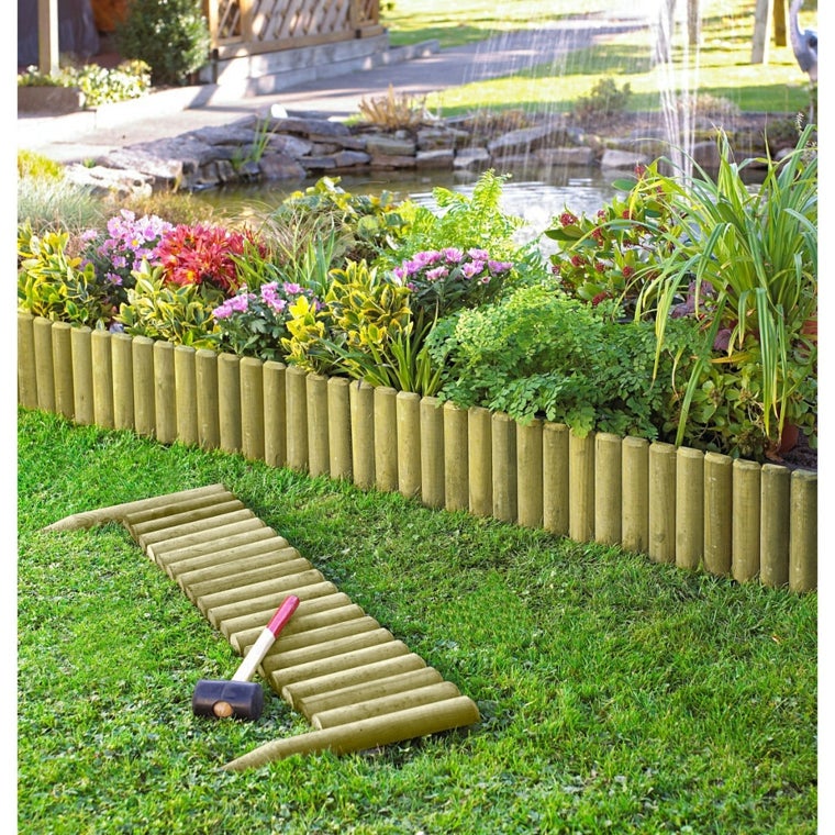 LASA Vampire bordure de clôture en bois de pin imprégné 100x50 cm - 3