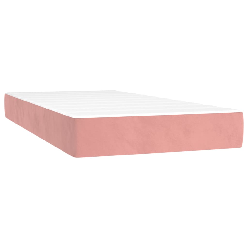 Maison Exclusive - Sommier à lattes de lit avec matelas et LED Rose 100x200 cm - 6