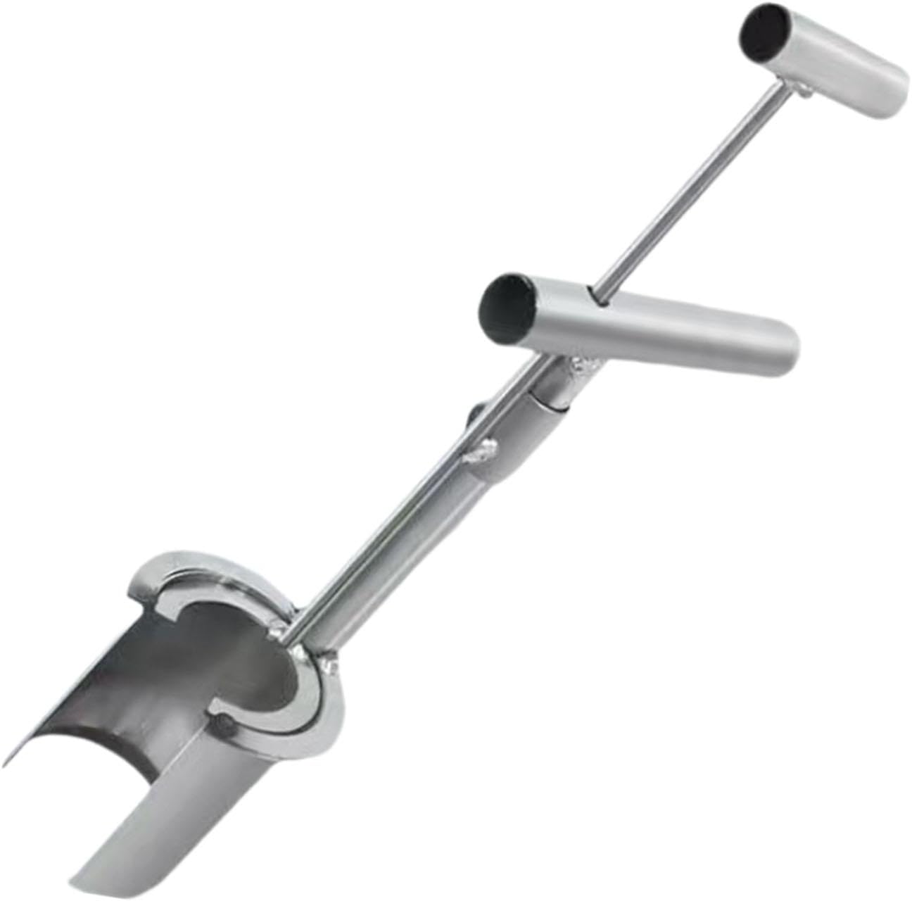 Piantatrice Da Giardinaggio In Acciaio Al Carbonio Con Manico In Legno – Lunghezza 28,5 Cm – Attrezzo Manuale Per Piantare Bulbi E Semi - 5