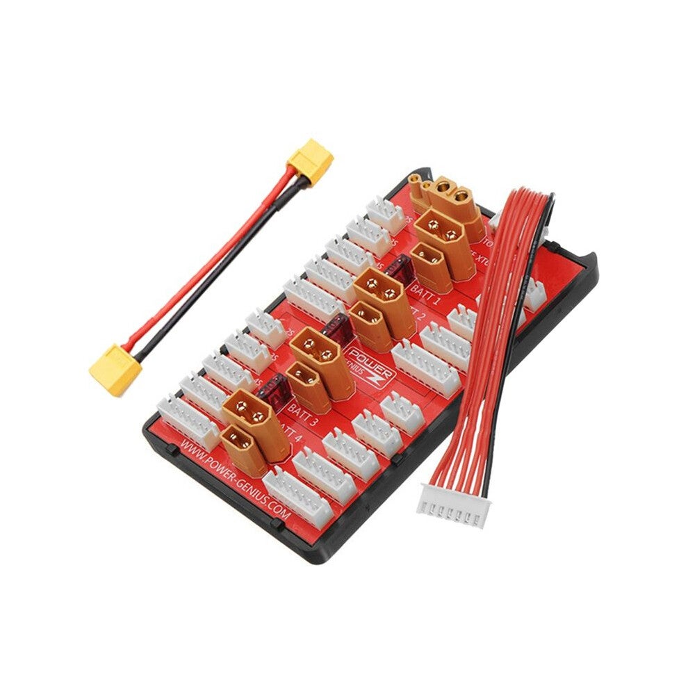 Carte Charge Parallèle 2 En 1 XT30 XT60 + Câble XT60 Pour 4 Packs Batteries Lithium 2 6s Pour Multirotor Rc 74220276