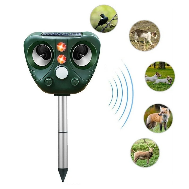 Repellente per gatti da giardino a ultrasuoni, anti-animali, IP65