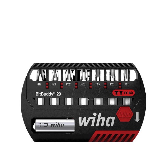 Wiha 42137 Jeu dembouts 8 pièces cruciforme Phillips, vis Pozidriv, TORX PLUS®