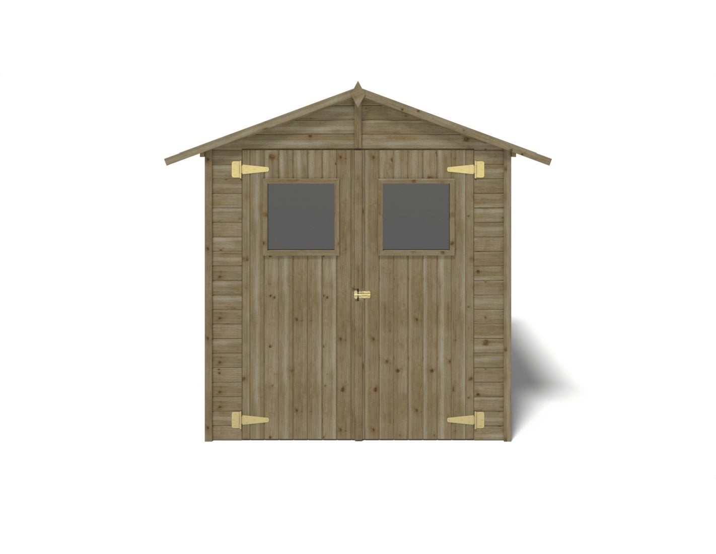 Caseta de jardín de madera 3.46 m2 - 1.9x1.82 m - 12.5 mm - Impregnada - DOM218 - ALTANKA - 4