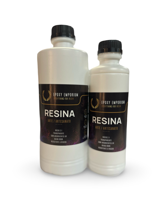 Resina Epóxi Artes e Artesanato - transparente - 1.20 kg