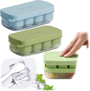 2 Pelles à Glace Plates En Acier Inoxydable – Manche Antidérapant – Pour Glaces Dures Ou Crémeuses – Longueur 23,8 Cm