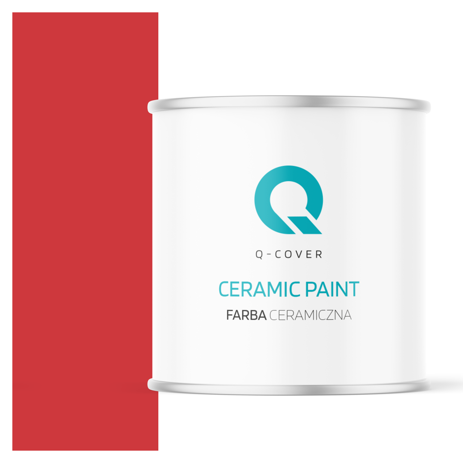 Farba Ceramiczna Do Ścian i Sufitów Q-Cover Czerwony ognisty H3516 Głęboki Mat 2L