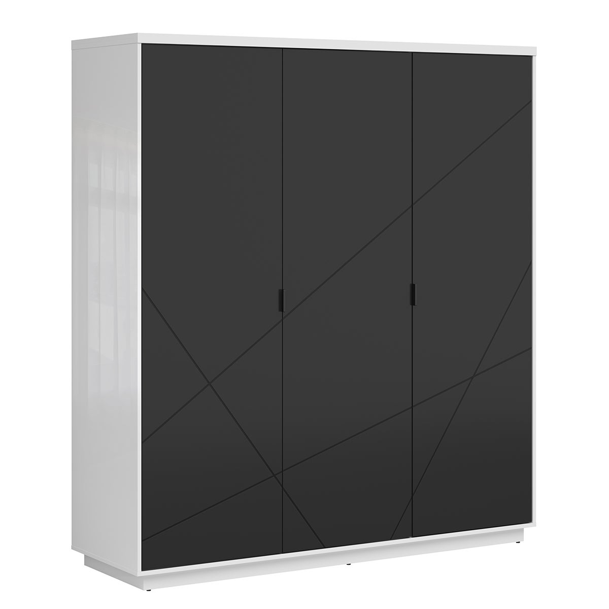 Armadio Da Campeggio Bo-Camp Pieghevole, Nero, Con 4 Scomparti E 2 Ante, In Alluminio E MDF, Dimensioni 100x49x80 Cm