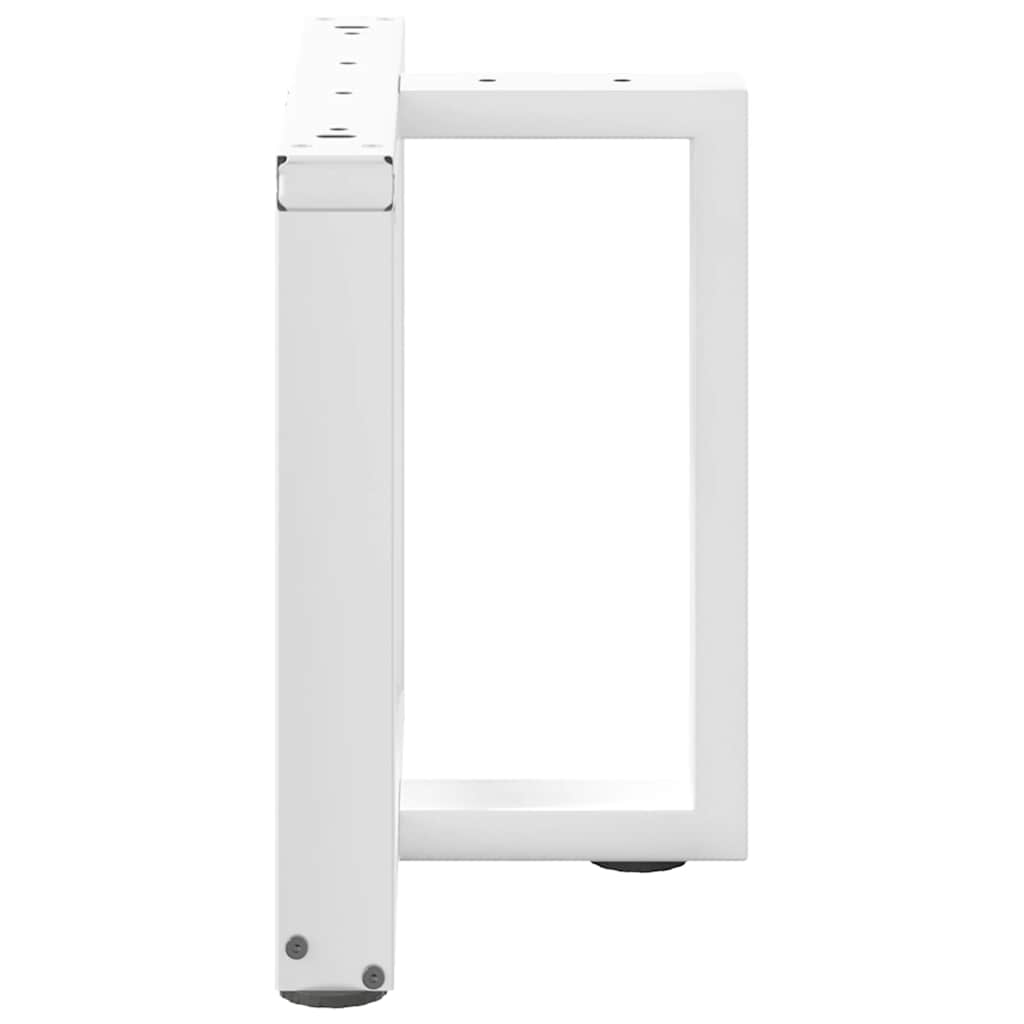 Pernas de mesa de centro em forma de T?2 peças de aço branco - COMFORTXL - 5