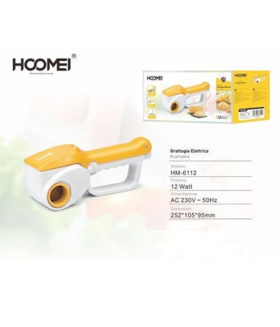 Trade Shop - Grattugia Elettrica Cordless Ricaricabile Doppio Rullo 12w Kit Ricarica Batteria - - 2