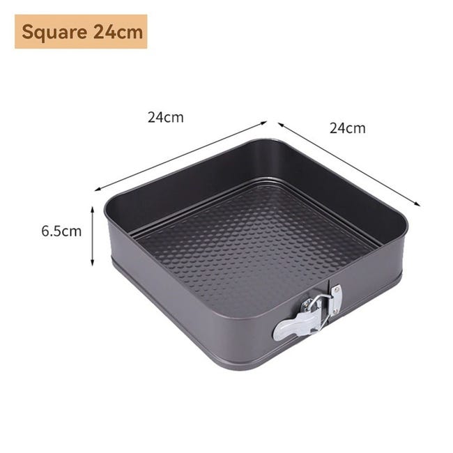 Teglia quadrata in alluminio da 10,2 cm con fondo rimovibile per la Teglia quadrata in alluminio da 10,2 cm con fondo rimovibile per la