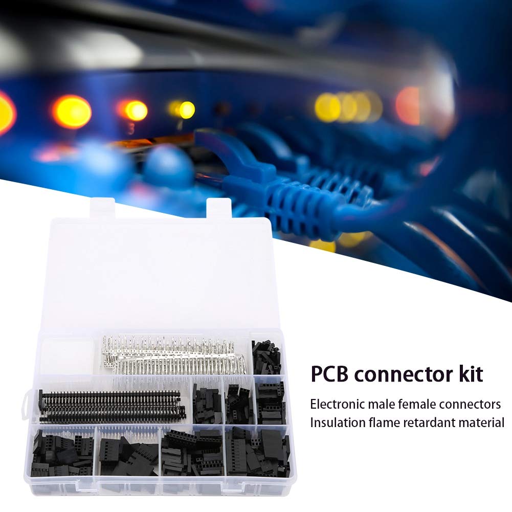 1450 pezzi 2,54 mm connettore elettronico maschio femmina kit connettore PCB accessorio industriale - 8