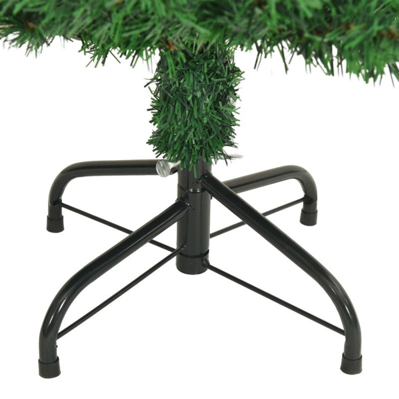 vidaXL Albero di Natale Artificiale con Rami Spessi Verde 120 cm PVC - 5