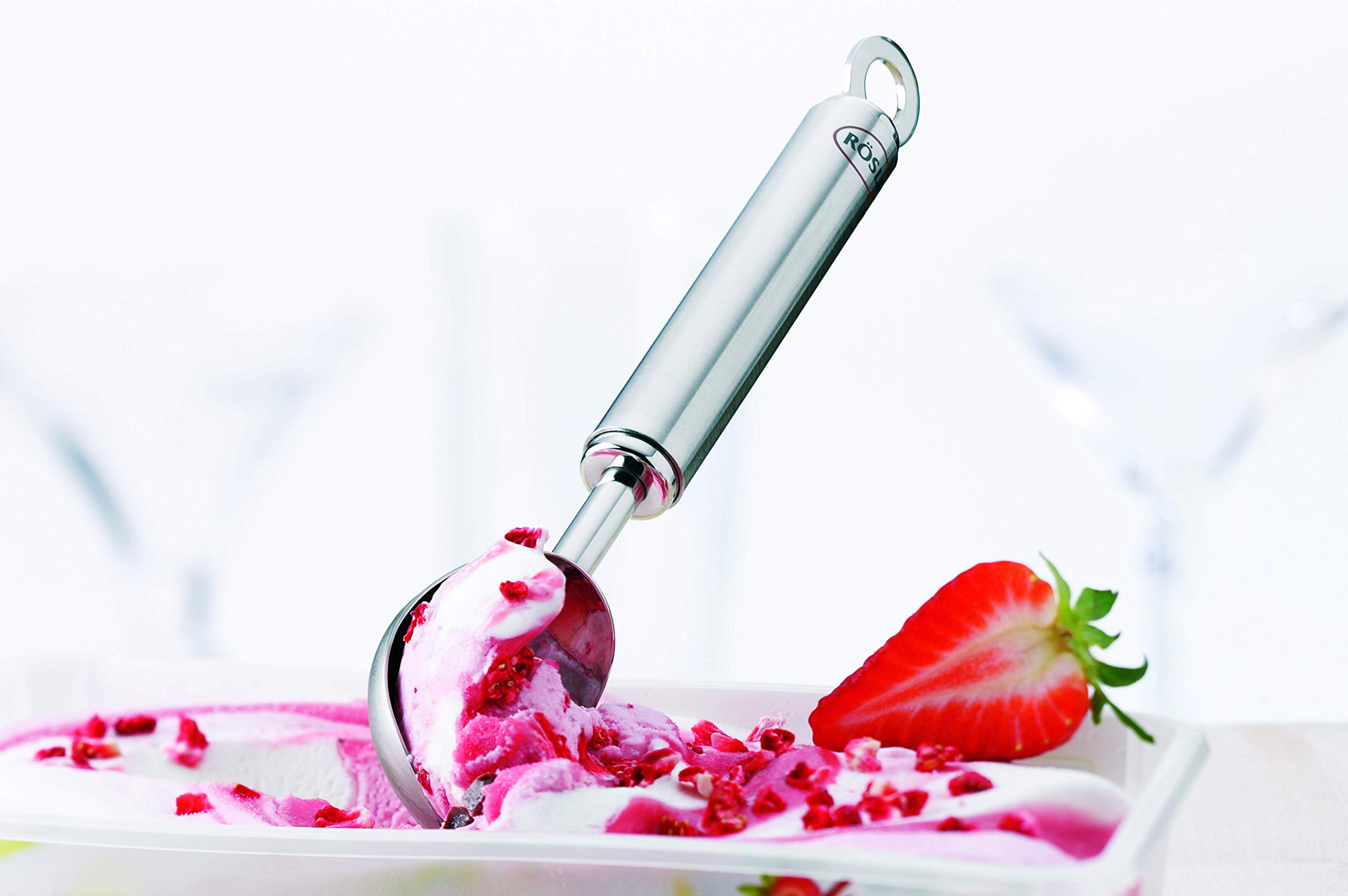Rösle Cucchiaio da Gelato, di Alta Qualità, per Formare Palline di Gelato, per Dessert, in Acciaio Inox 18/10, Adatto alla Lavastoviglie - 3