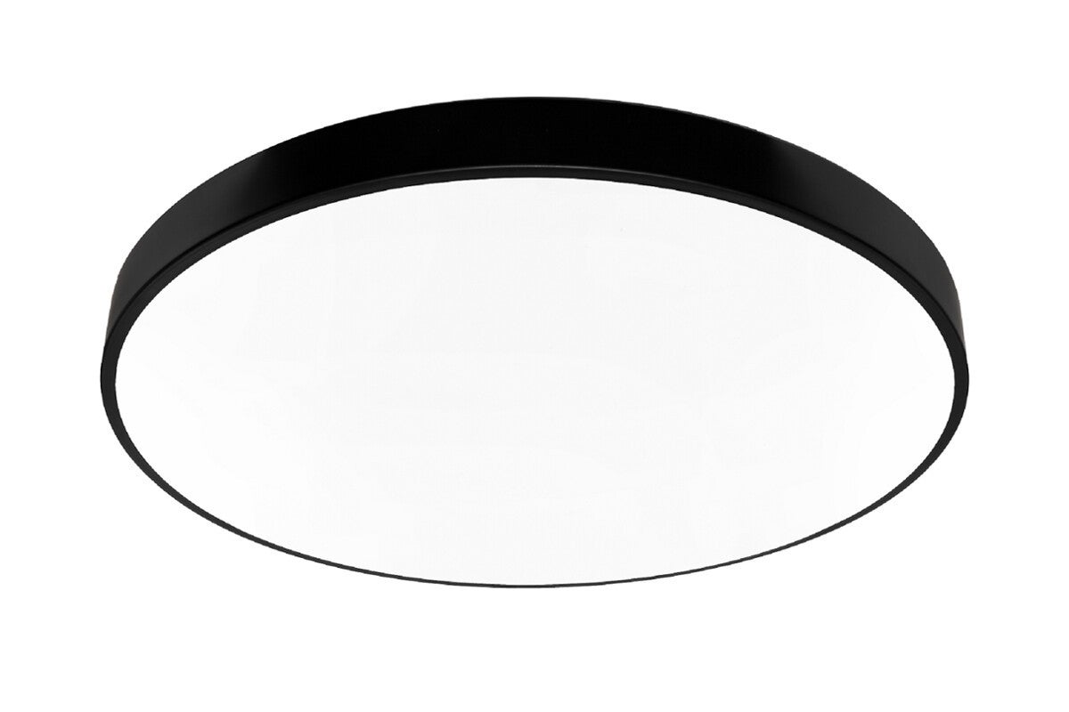 Plafon Houston okrągły czarno-biały LED 80W 4000K 7200lm wym: 5 x 80 cm IP20 metal IdeaLED