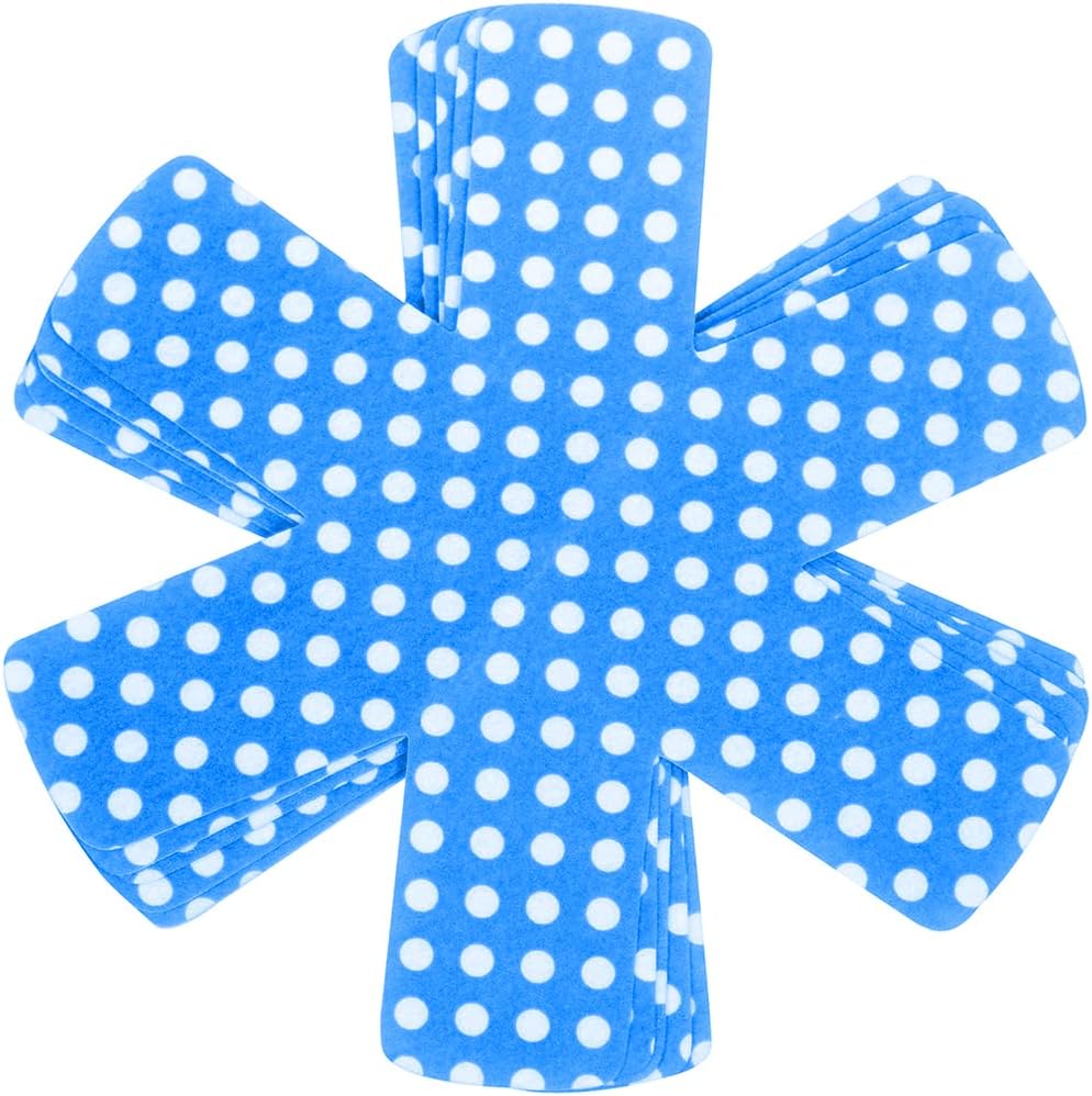 Ochraniacze na patelnie i separatory do garnków – Zestaw 5 sztuk – Idealne do zapobiegania zarysowaniom patelni z powłoką nieprzywierającą