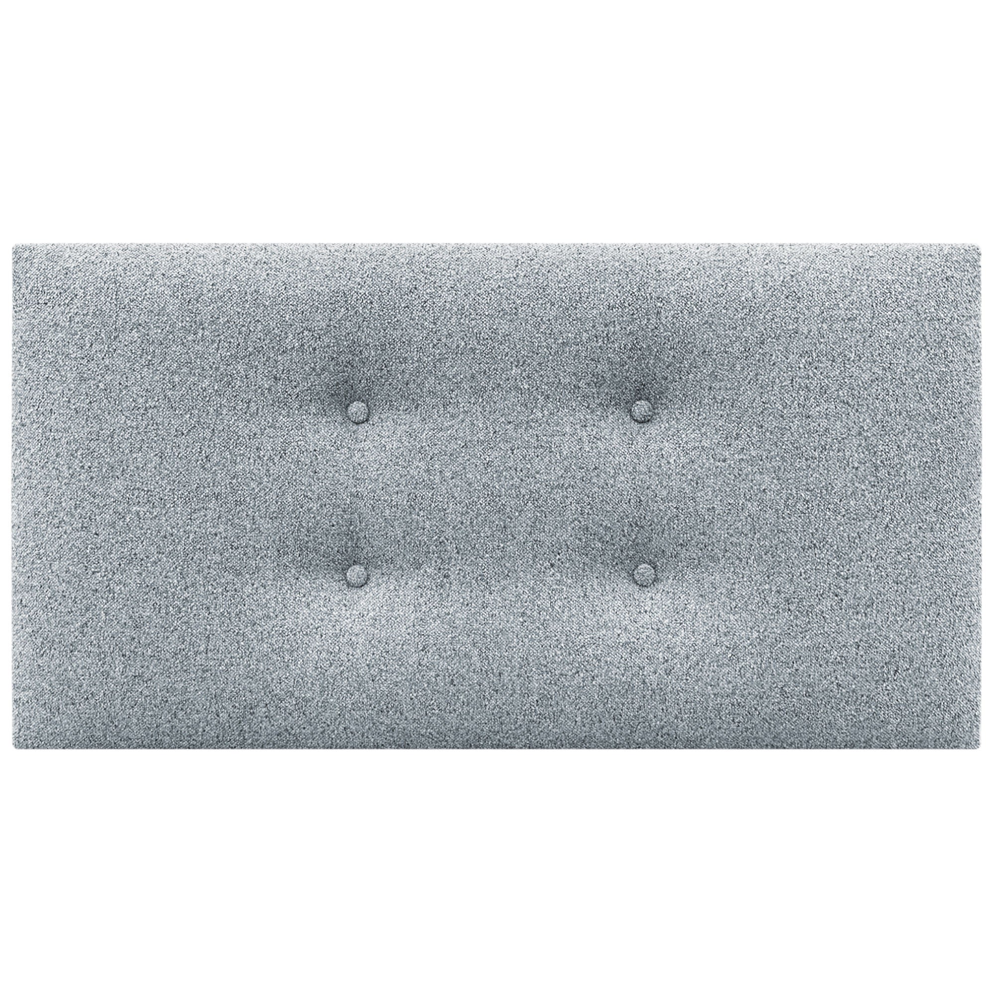 DHOME Cabecero de Tela AQUALINE Pro con 2 hileras de Botones Cabezal tapizado Cama Lujo (Gris Perla, 105cm) - 3