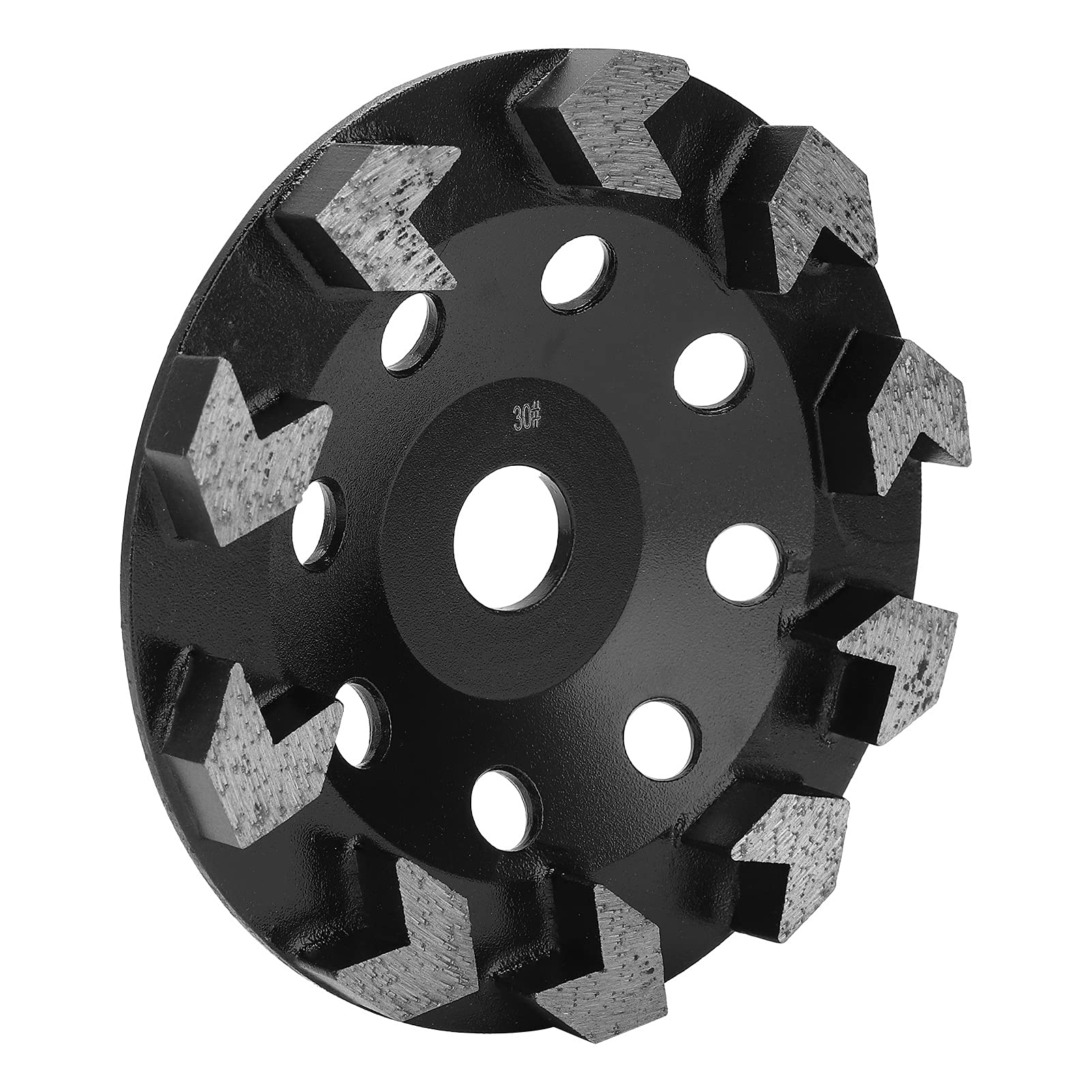 Meule diamantée 10 dents noires 150 mm 30 mailles Ponçage béton pierre ciment - 6