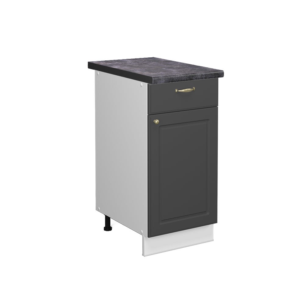 Vicco Szafka dolna do kuchni Fame-Line, Antracytowo-złoty, 40 cm , BP Antracyt