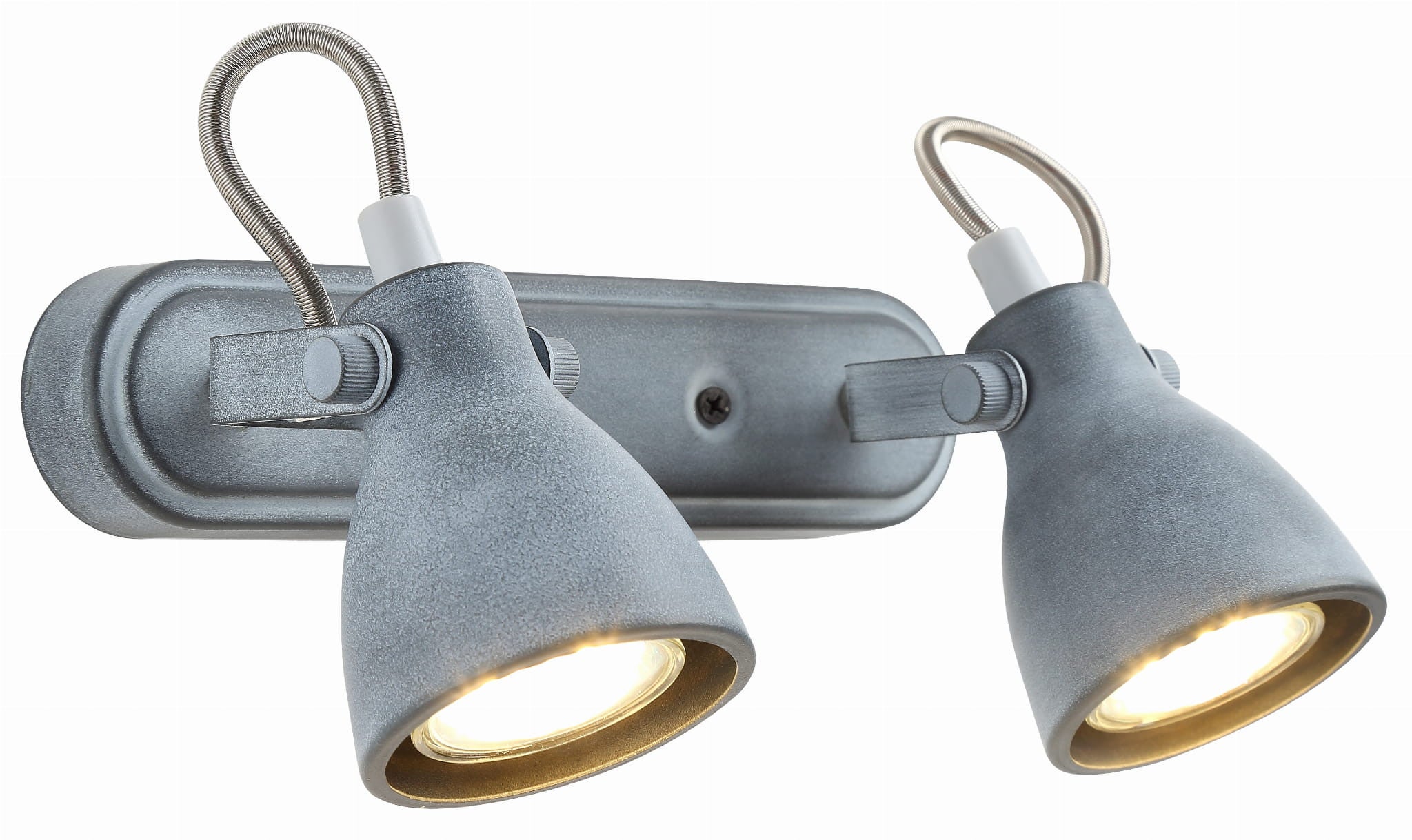 Kinkiet ścienny Ash szary 2xGU10x40W wym: 15 x 31 x 10 cm metal IP20 Candellux