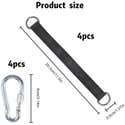 Accessoire Balançoire Lot De 2 Sangles De Balançoire D'arbre De 30 Cm, Suspension Robuste Kit Avec Mousquetons Anneau En D Pour Camping Terrasse Hamac Et Noir Kit De Sangles De Balancoire Accessoire Balançoire Lot De 2 Sangles De Balançoire D'arbre De 30 Cm, Suspension Robuste Kit Avec Mousquetons Anneau En D Pour Camping Terrasse Hamac Et Noir Kit De Sangles De Balancoire